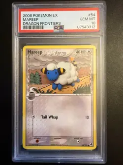 Mareep 2006 Pokemon EX Dragon Frontiers 54/101 PSA 10 Population 10! - Image 1