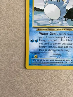 2000 Pokemon - Marill Non-Holo - WOTC Black Star Promo #29 - Pokemon League - Image 3