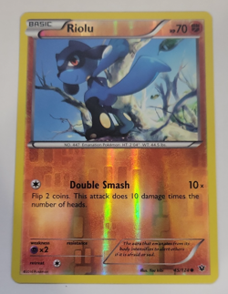 2016 Pokemon Fates Collide #45 Riolu Reverse Holo NM to Mint Condition - Image 1