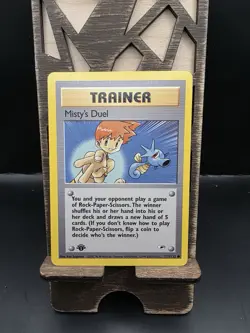 Pokemon TCG Misty's Duel Gym Heroes 123/132 Regular 1st Edition (LP) - Image 1