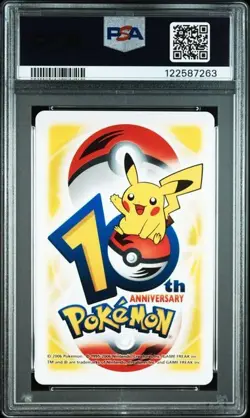 PSA 10 POKEMON PLAYING CARD WOOPER QUAGSIRE YELLOW 6 HEARTS 10TH ANNIVERSARY 310 - Image 2