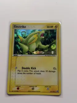 Pokemon Card EX Emerald Reverse Holo Electrike 47/106 Stamped - Image 1