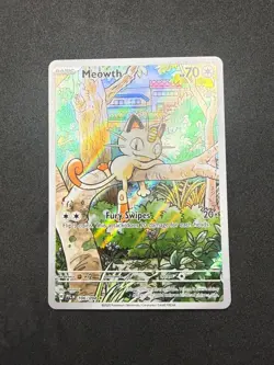 Meowth 106/094 | Phantasmal Flames | Full Art Holo | Pokemon Card | NM/M - Image 1