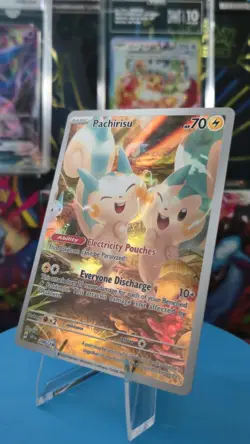 Pokemon Pachirisu TCG Illustration Rare Holo Card 208/198 Scarlet & Violet Base - Image 1