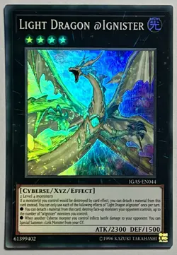 Light Dragon @Ignister IGAS-EN044 (LP) Super Rare Unlimited Yu-Gi-Oh! TCG Card - Image 1