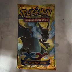 Pokemon XY Flashfire Booster Pack Charizard Art 10 Cards Trading Card Game - Image 1