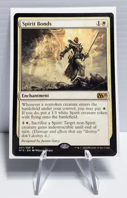 MTG Spirit Bonds #37 Magic 2015 (M15) Magic the Gathering Card Rare NM - Image 1