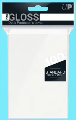 100 Ultra PRO White Deck Protectors Standard Size Card Sleeve mtg ccg game New - Image 1