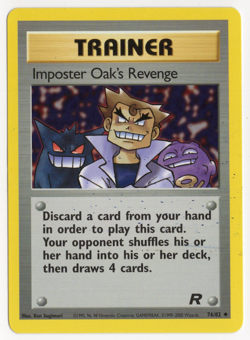 Imposter Oak's Revenge 76/82 Team Rocket Pokemon Card - Image 1
