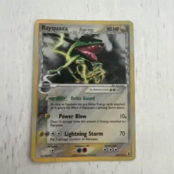 Pokemon TCG Rayquaza Delta Species 13/113 Holo Rare - Heavily Played - Image 1