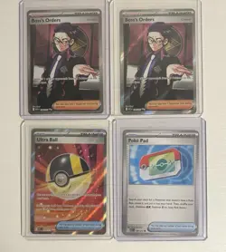 Pokemon Ascended Heroes Trainer Lot Boss’s Orders 2x Ultra Ball 1x Poke Pad 1x - Image 1
