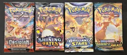 Pokemon 4x Charizard Artwork Booster Pack Lot SwordShield S&V New Factory Sealed - Image 1