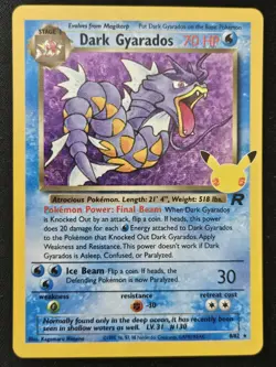 Dark Gyarados 8/82 Celebrations Classic Collection Stamped Holo Pokemon 2021 NM - Image 1