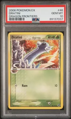 2006 Pokemon EX Dragon Frontiers Dratini Delta Species #46/101 PSA 10 GEM MINT - Image 1