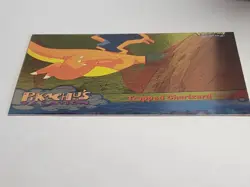 1999 Topps Pokemon ERROR MISCUT Trapped Charizard Foil #51 PSA Couldn't Holder - Image 2