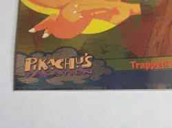 1999 Topps Pokemon ERROR MISCUT Trapped Charizard Foil #51 PSA Couldn't Holder - Image 3