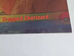 1999 Topps Pokemon ERROR MISCUT Trapped Charizard Foil #51 PSA Couldn't Holder - Image 4