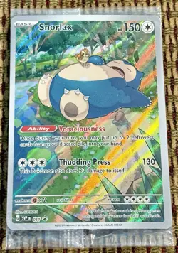 Pokemon Snorlax SVP 051 Full Art Holo Black Star Promo Sealed Illustration Rare - Image 1