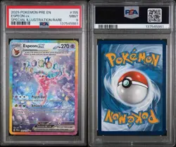 Pokemon Espeon ex Prismatic Evolutions Special Illustration Rare #155 PSA 9 Mint - Image 3
