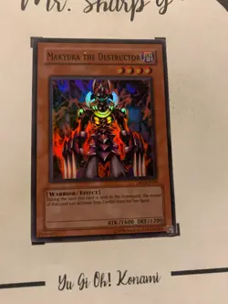 MAKYURA THE DESTRUCTOR - DB1-E169 ENGLISH Yu-Gi-Oh! CARD SUPER RARE HOLO KONAMI* - Image 4