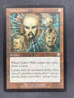 MTG magic cards 1x Tsabo's Web Invasion Light Play, English - Image 1