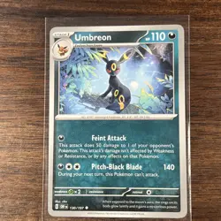 Pokemon Card Umbreon Obsidian Flames Uncommon 130/197 Near Mint - Image 1