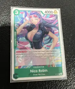 Nico Robin P-111 Heroines Edition Promo One Piece Card English Near Mint - Image 1