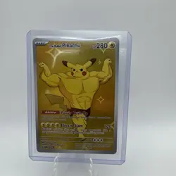 Pokemon – BUFFED Pikachu Parody Card (Unofficial Collectible) - Image 1
