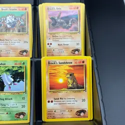 Brock's Pokemon lot 119 Pokemon TCG Gym Heroes Cards Onix Geodude Vulpix - NM - Image 4
