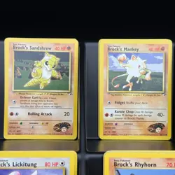 Brock's Pokemon lot 119 Pokemon TCG Gym Heroes Cards Onix Geodude Vulpix - NM - Image 5