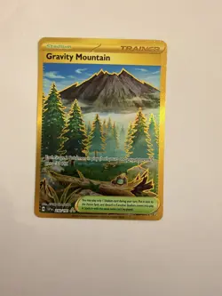 Pokemon Gravity Mountain Surging Sparks Secret Gold Ultrarare Card 250/191 - Image 1