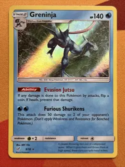 Pokemon Card - Greninja - Holo Rare (9/18) Detective Pikachu NM - Image 1