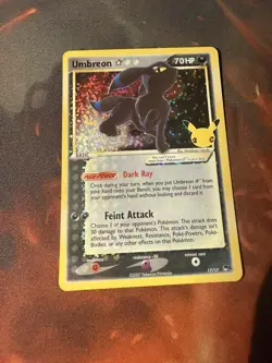 Umbreon Gold Star 17/17 Celebrations: Classic Collection - Pokemon Card NM - Image 2