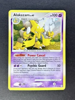 Pokemon TCG Alakazam 2/123 Mysterious Treasures Holo Rare Card LP - Image 1