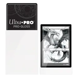 50 ULTRA PRO GLOSS WHITE STANDARD SIZE DECK PROTECTOR Card Sleeves mtg ccg tcg - Image 2