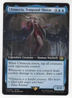MTG Final Fantasy Rare #0441 Ultimecia Temporal Threat - Image 1