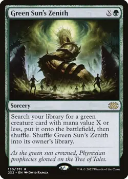 MTG Green Sun's Zenith Double Masters 2022 #150 RARE - Image 1