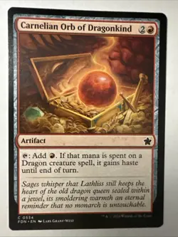 Carnelian Orb of Dragonkind Commander Legends: Battle for Baldur's Gate Regular - Image 1