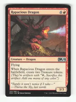 Rapacious Dragon U Core Set 2020 153 LP Normal Magic: The Gathering - Image 1