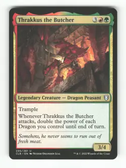 Thrakkus the Butcher U Commander Legends: Battle for Baldur's Gate 295 NM MTG - Image 1