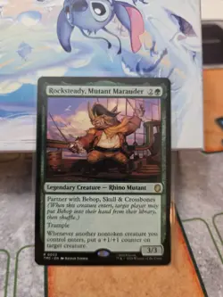 x1 Rocksteady, Mutant Marauder R MTG Commander: Teenage Mutant Ninja Turtles M/N - Image 1