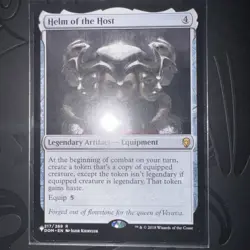 Mtg Magic The Gathering- Helm of the Host: The List NM Rare Commander Artifact - Image 1