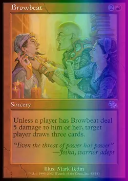MTG Magic the Gathering Browbeat (82/143) Judgment LP FOIL - Image 1