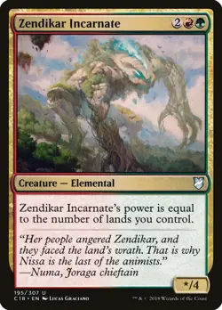 MTG Magic the Gathering Zendikar Incarnate (195/358) Commander 2018 LP - Image 1