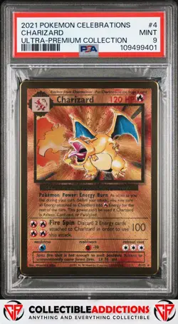2021 Pokemon Celebrations Ultra-Premium Collection #4 Charizard PSA 9 - Image 1