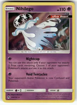 Nihilego SM - Lost Thunder Holo Rare Pokemon Lightly played - Image 1