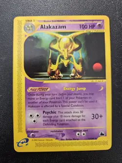 Pokemon Skyridge Alakazam Non-Holo Rare 2/144 NEAR MINT - Image 1