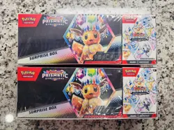 Pokemon Prismatic Evolutions Surprise Box And Booster Bundle Sealed (2-packs) - Image 1