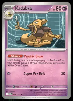 Pokemon TCG Pokemon Kadabra Kadabra Uncommon Regular - Image 1