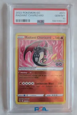 PSA 10 Pokemon Go – Radiant Charizard #011 - Image 1